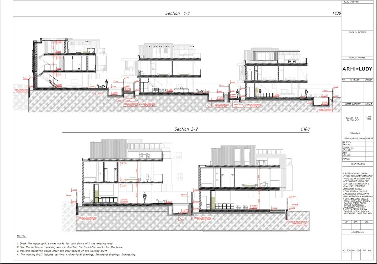 Villas sideview